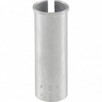 Aluminum Seatpost Adapter Silver 80mm, Inner Diameter 25.4mm, Pack of 10 - 1