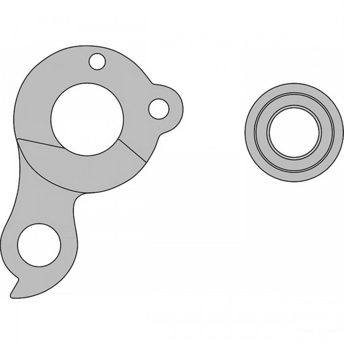 Kross DP-46 Derailleur Hanger in CNC Aluminum Compatible with ESKER 6.0, VENTO CX 2.0, VENTO 4.0 DSC, VENTO 5.0 DSC - 1