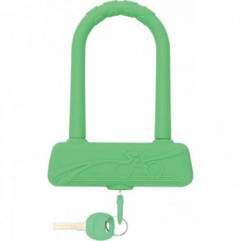 MVTEK Neon Green U-Shackle Lock 185x130mm with 135mm Base - 1