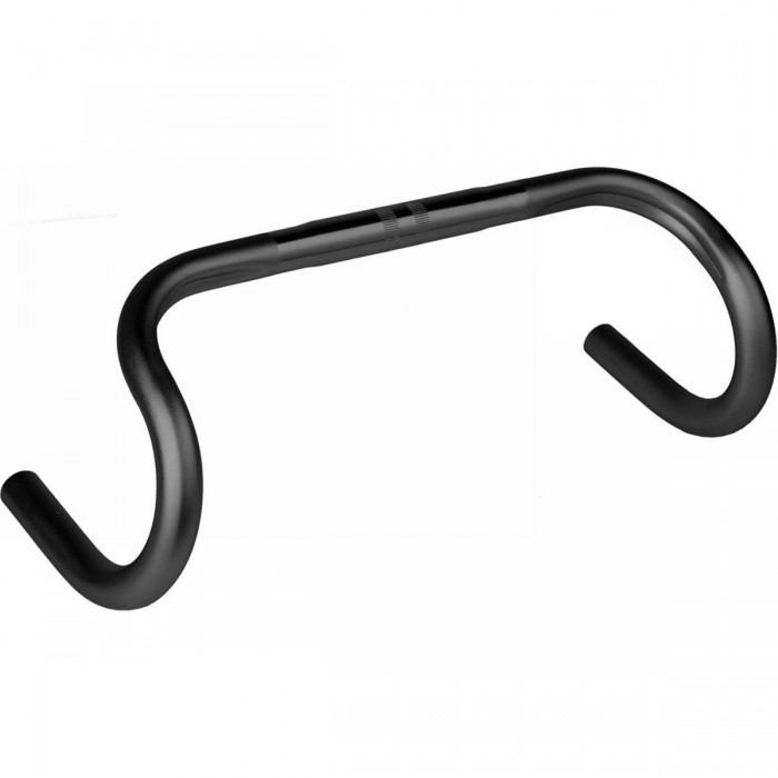 400 mm Matte Black Aluminum Road Handlebar with Brake Cable Groove - 1