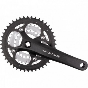 9/8 Speed Crankset 175mm 44/32/22T Black/Silver with Alloy Crank Arm - 1