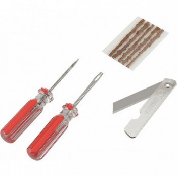 MVTEK 6-Piece Tubeless Repair Kit with Strips, File, and Awl - 1