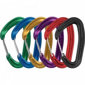 Set of 6 Alpha Wire Climbing Carabiners - Ergonomic and Safe, 216 g - 1