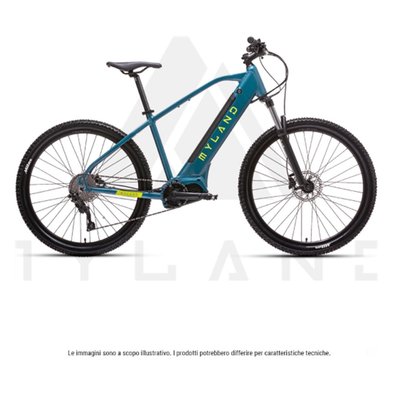 E-MTB Monviso 29' Blu Petrolio Taglia L, Batteria Integrata 500Wh, Cambio Shimano 8V - 1 - Mountain bike - 8059796060776