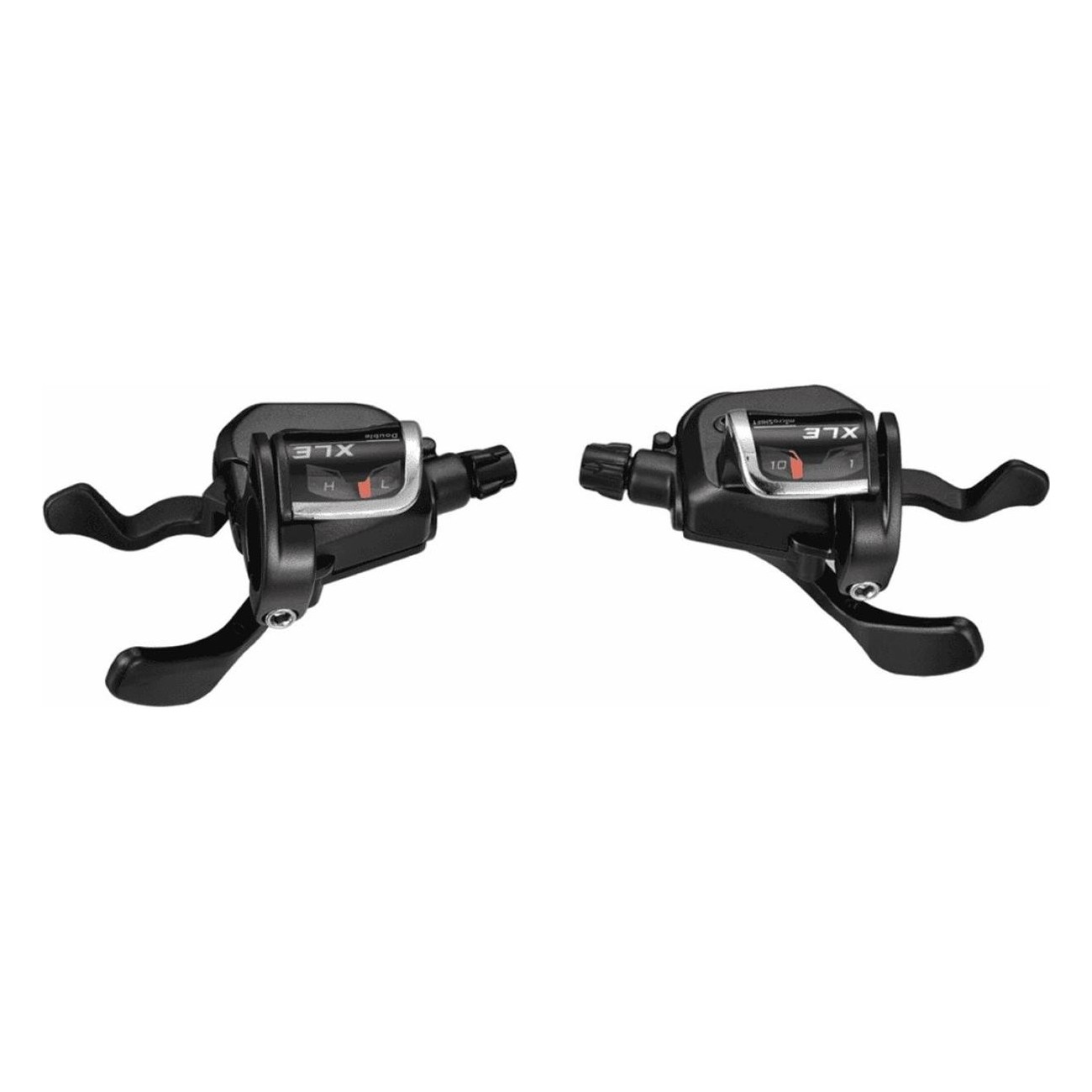 Leve Cambio Microshift SL-M760-2 10x2v per MTB Compatibili Shimano con Indicatore di Rapporto e Cavi Inclusi - 1 - Comandi - 