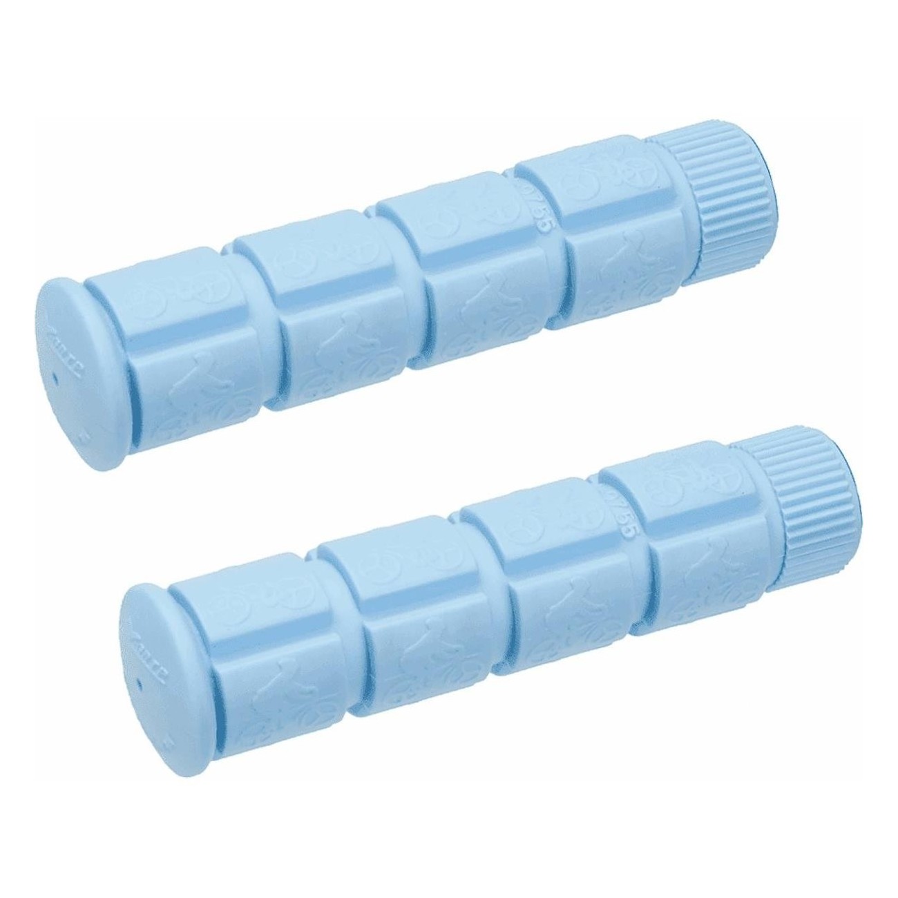 Poignées Ngrip Bleues en Caoutchouc 120mm pour Adultes - Confort et Durabilité - 1