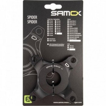 Shimano E5000 Spider aus schwarz eloxiertem Aluminium für Kettenführung, 47 mm - 2