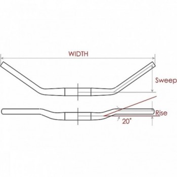 Voxom LEN4 OL 640mm Aluminium AL6061 Stadtlenker für Fahrräder - 2