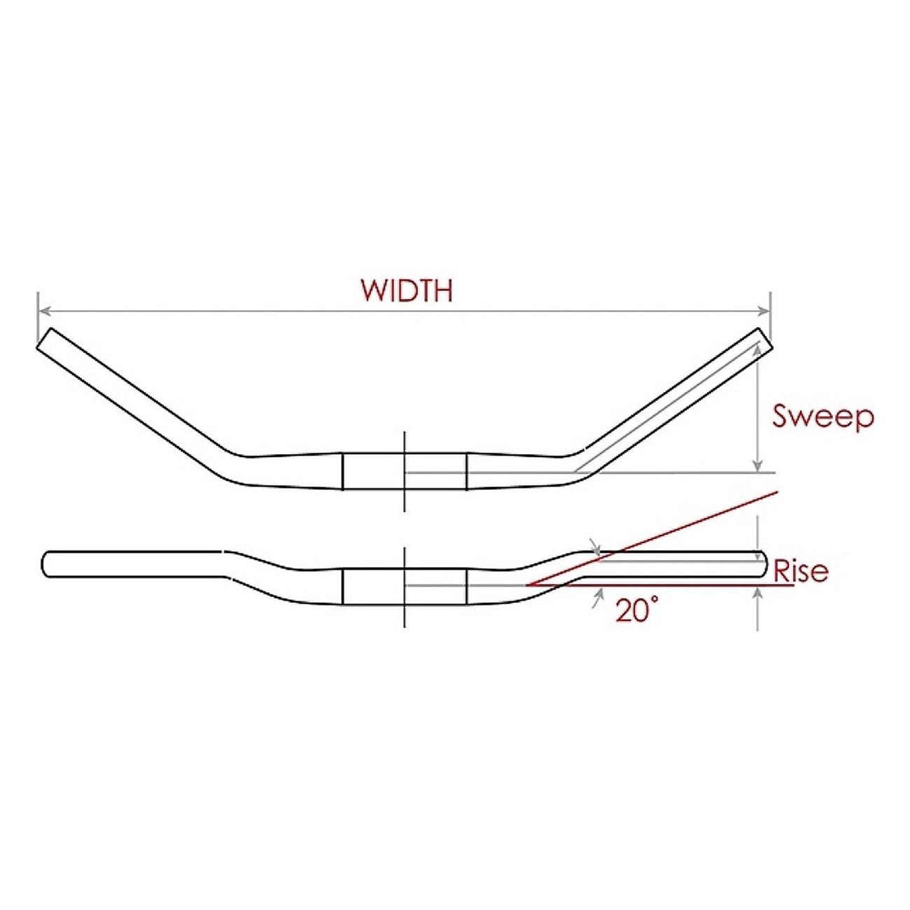 Voxom LEN4 OL 640mm Aluminium AL6061 Stadtlenker für Fahrräder - 2