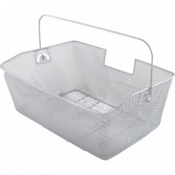 Reinforced Silver Wire Basket 40x30x18/15 cm - 1