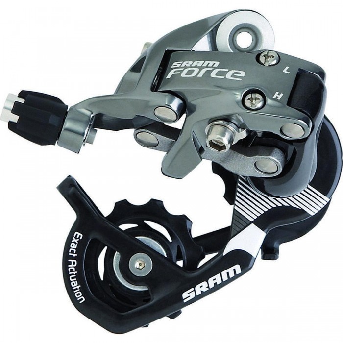 Deragliatore Posteriore SRAM Force 10s Gabbia Corta 28T Nero/Grigio con Tecnologia Exact Actuation - 1 - Cambio posteriore - 071