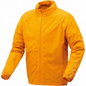 Compact Rain Jacket for Bike Orange XL - Super Lightweight and Portable - 1