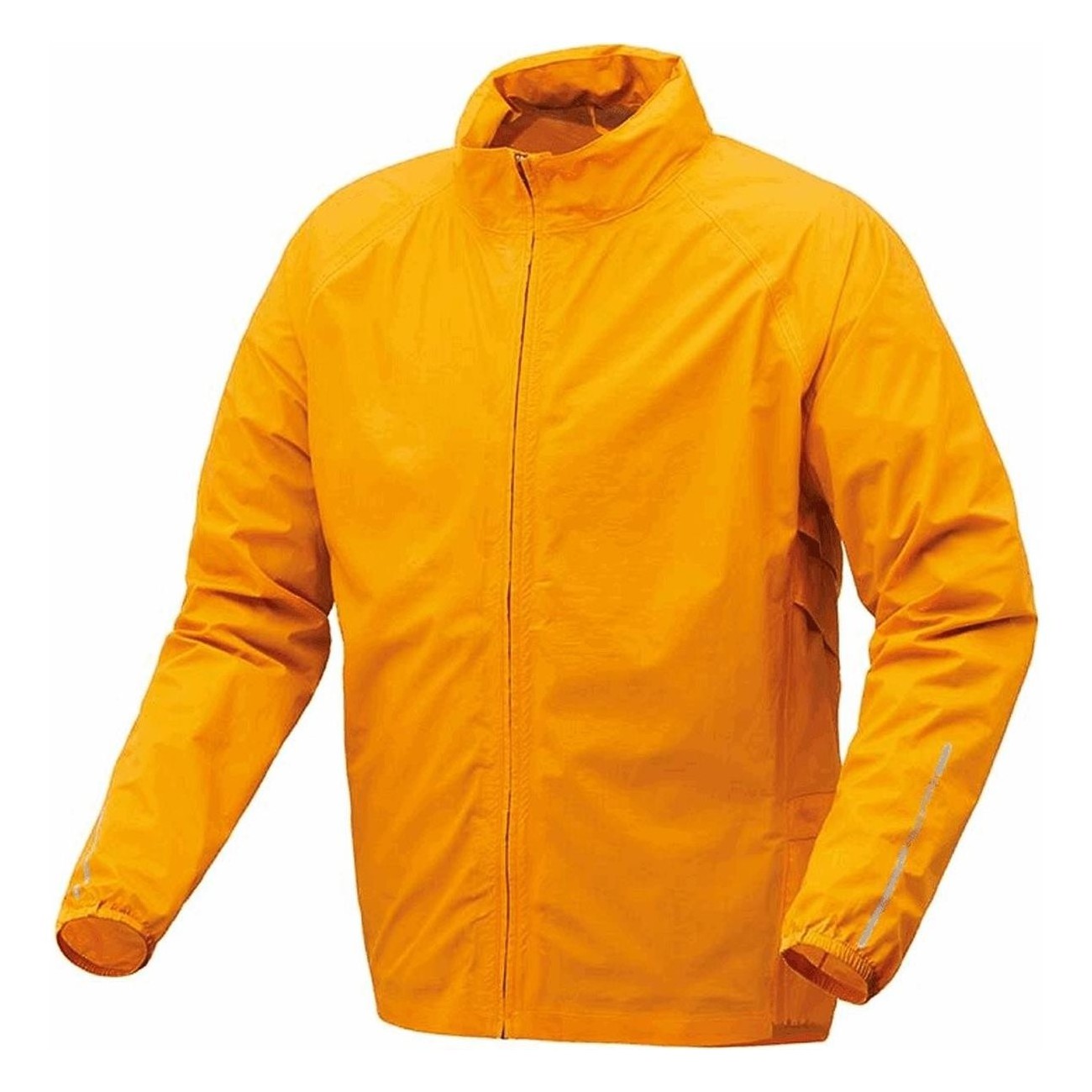 Compact Rain Jacket for Bike Orange XL - Super Lightweight and Portable - 1