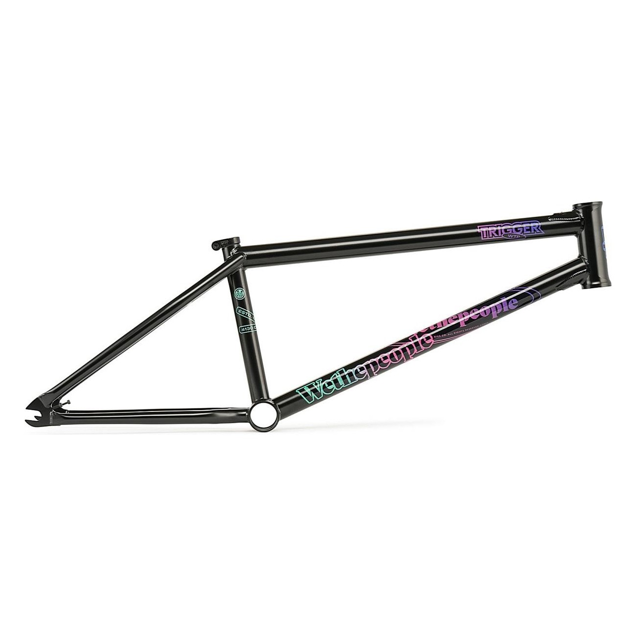 21' TT Black Trigger Frame in Japanese 4130 Chrome, Super Durable & No Brakes - 1