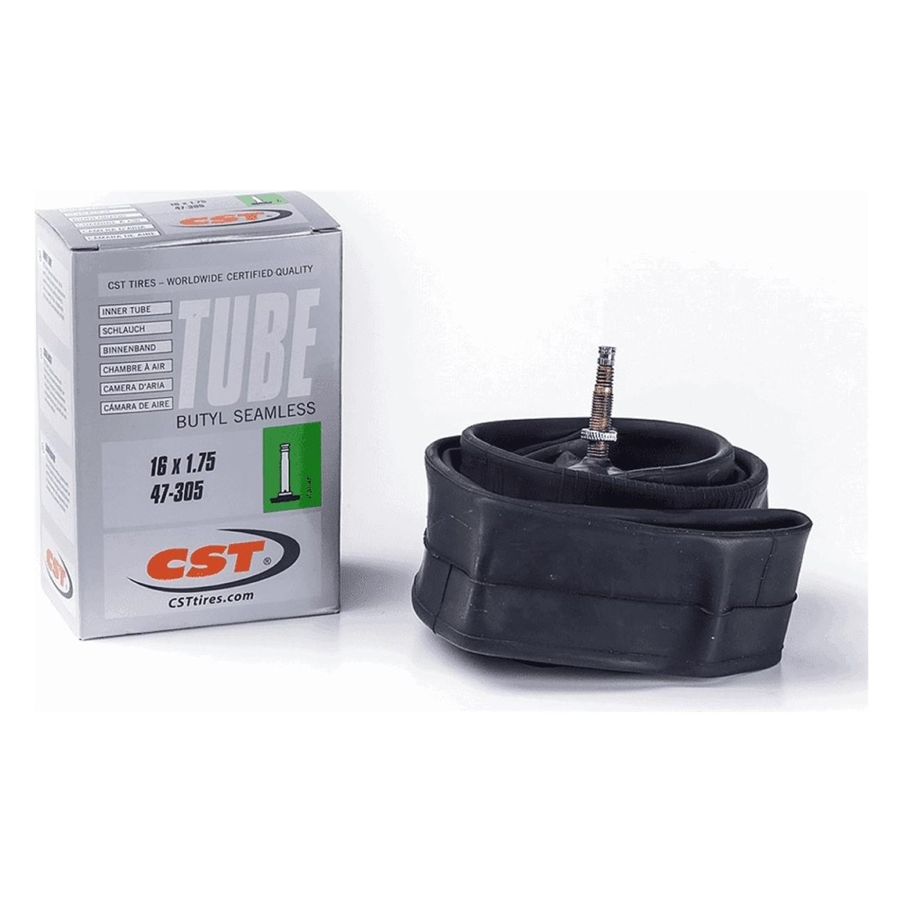 CST 16x1.75 Inner Tube with 29mm Schrader Valve - ETRTO 40/47-305 - 1