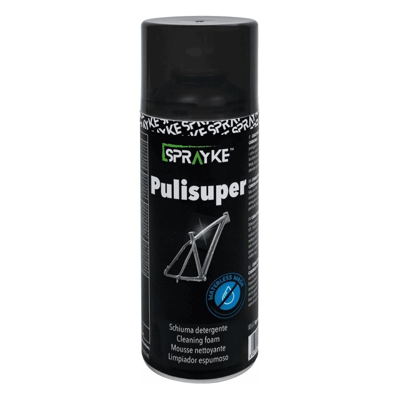 Limpiador de Cuadros de Carbono Pulisuper 400ml con Espuma Activa - 1