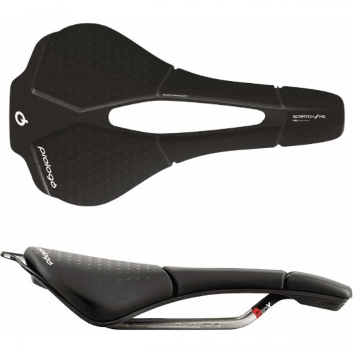 Scratch M5 Space 147mm Tirox Unisex Saddle - Ergonomic Comfort Hard Black - 1