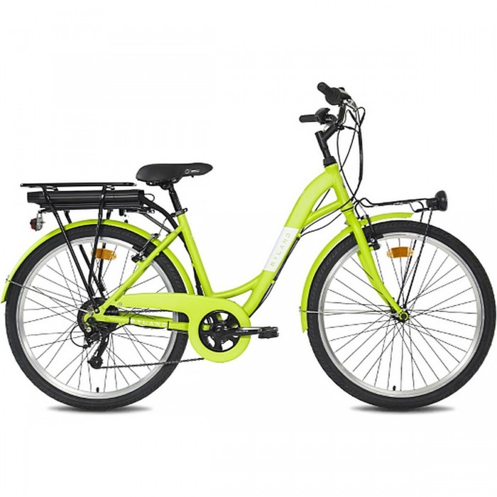 Bicicletta Elettrica Vicolo H26 E-City U Verde XS, Ruote 26', Shimano 6V - 1 - City - 8059796060868