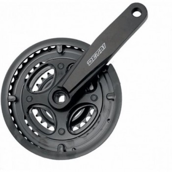 City Crankset MVTEK 3x7/8V 24/34/42 Teeth, 170mm Black with Chain Guard - 1