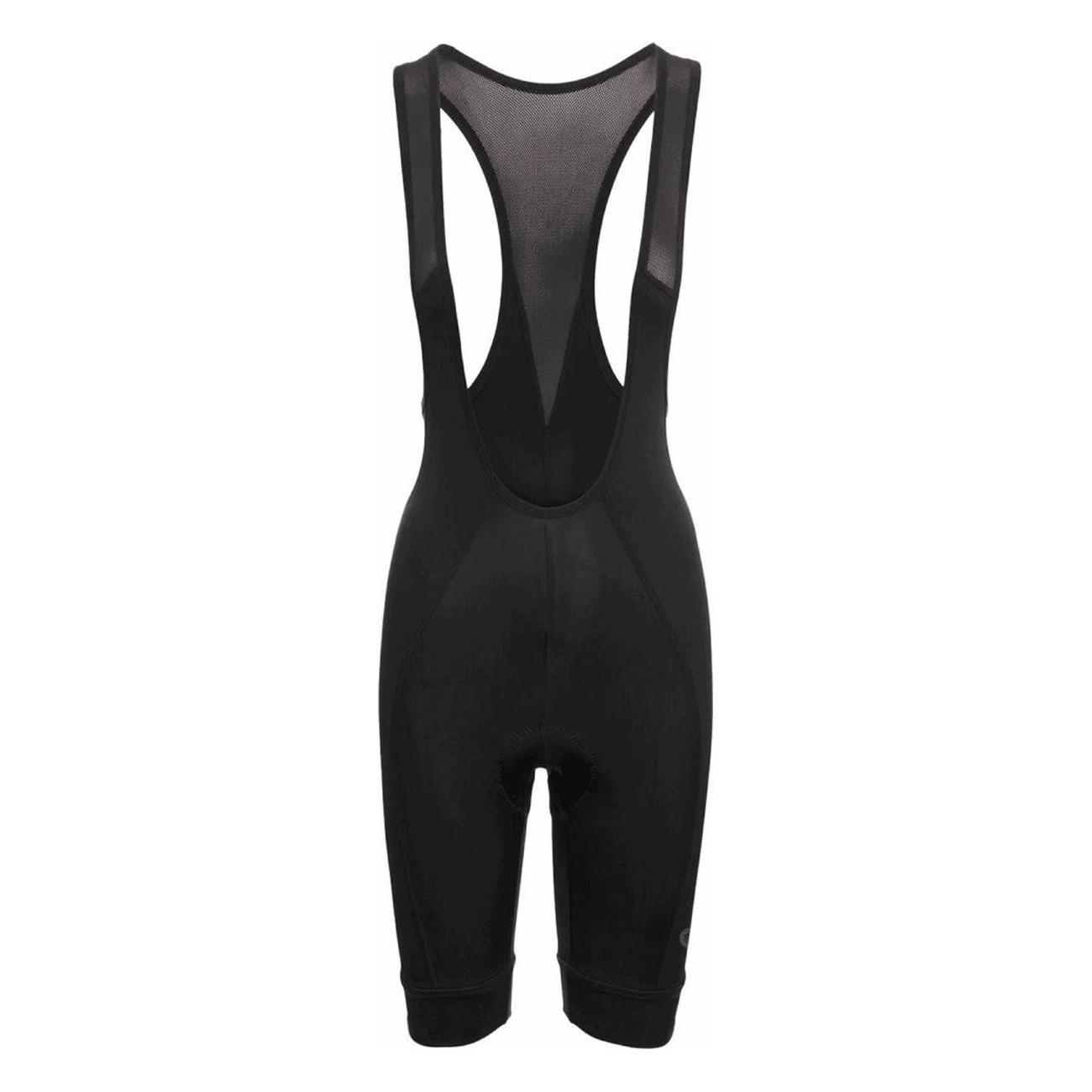 Kurze Sportliche Latzhose Damen Schwarz aus Atmungsaktivem Power Lycra - Größe S - 1