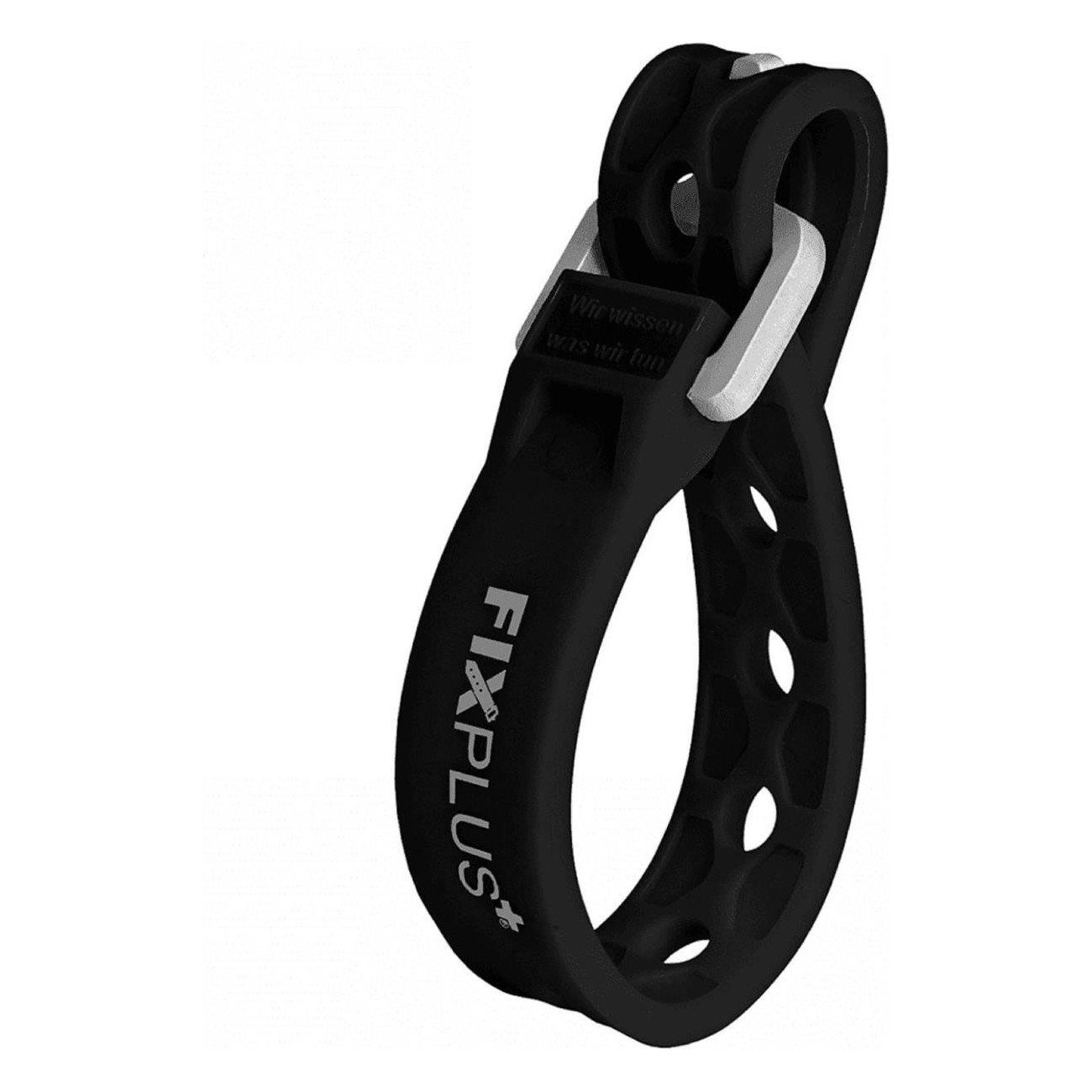 Pair of Fixplus 15cm Black TPU Straps, Durable and Versatile - 2 Pieces - 1