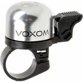 Timbre de Bicicleta Voxom KL2 de Aluminio Plata 95 dB, Diámetro 30 mm - 1