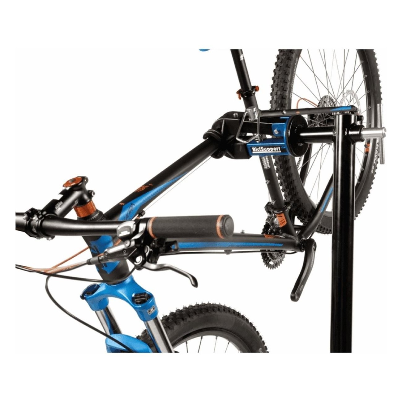 Foldable Bike Stand with 360° Rotating Clamp and Adjustable Height - 2