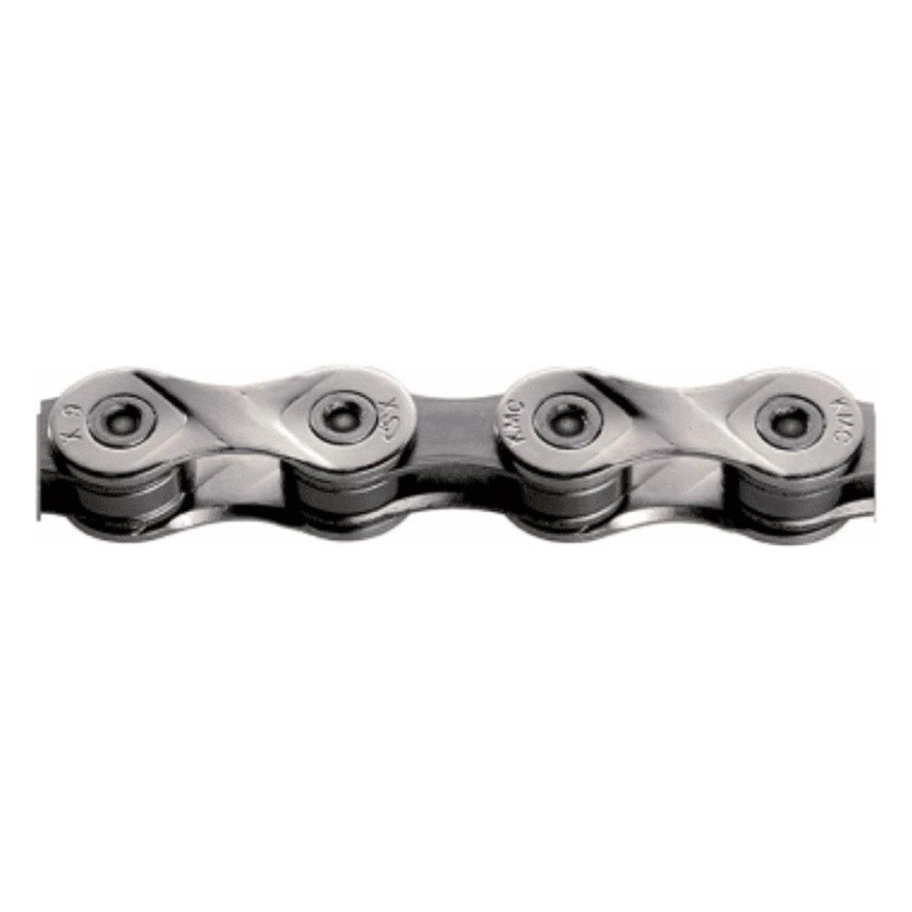 Cadena 9v X9.93 Plata-Gris con MissingLink para Shimano, SRAM y Campagnolo - 1