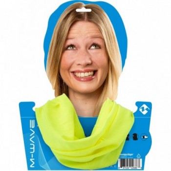 Neon Yellow Breathable Microfiber Tube Scarf - 3