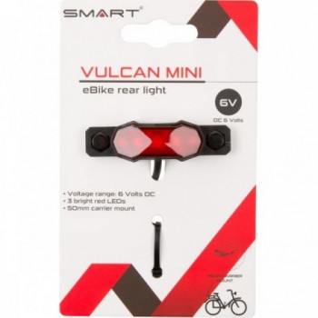 Iluminación Portaequipajes SMART para E-Bike, 6V, 3 LED, 50mm - 2