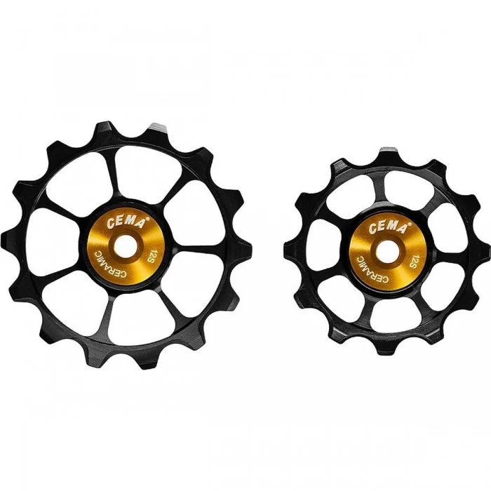 Rodillos de Cambio Cema Shimano 105/Ultegra 12-14T Cerámicos Negros - 1