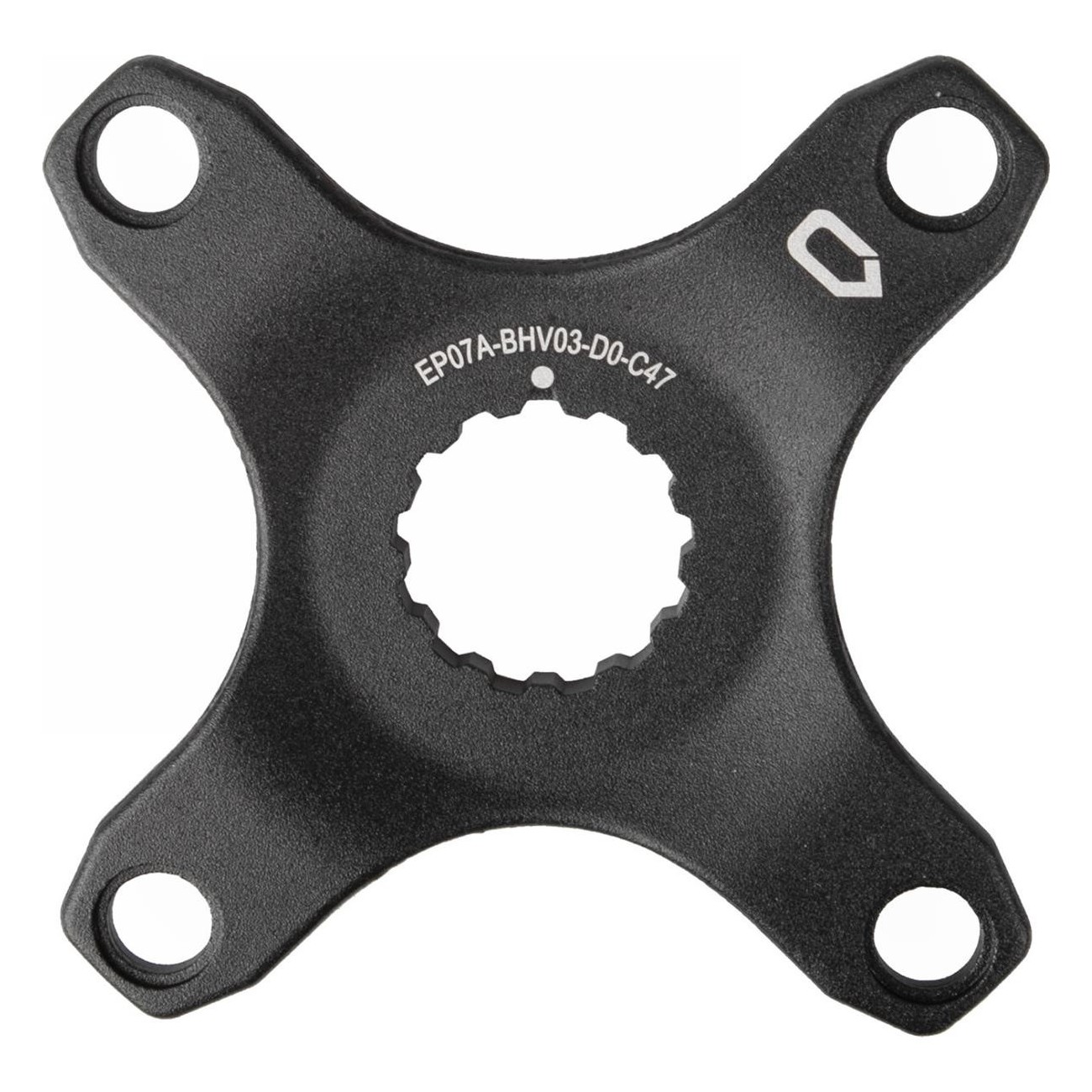 Black Anodized Aluminum Spider for Bosch Gen4, 50mm Chain Line - 1