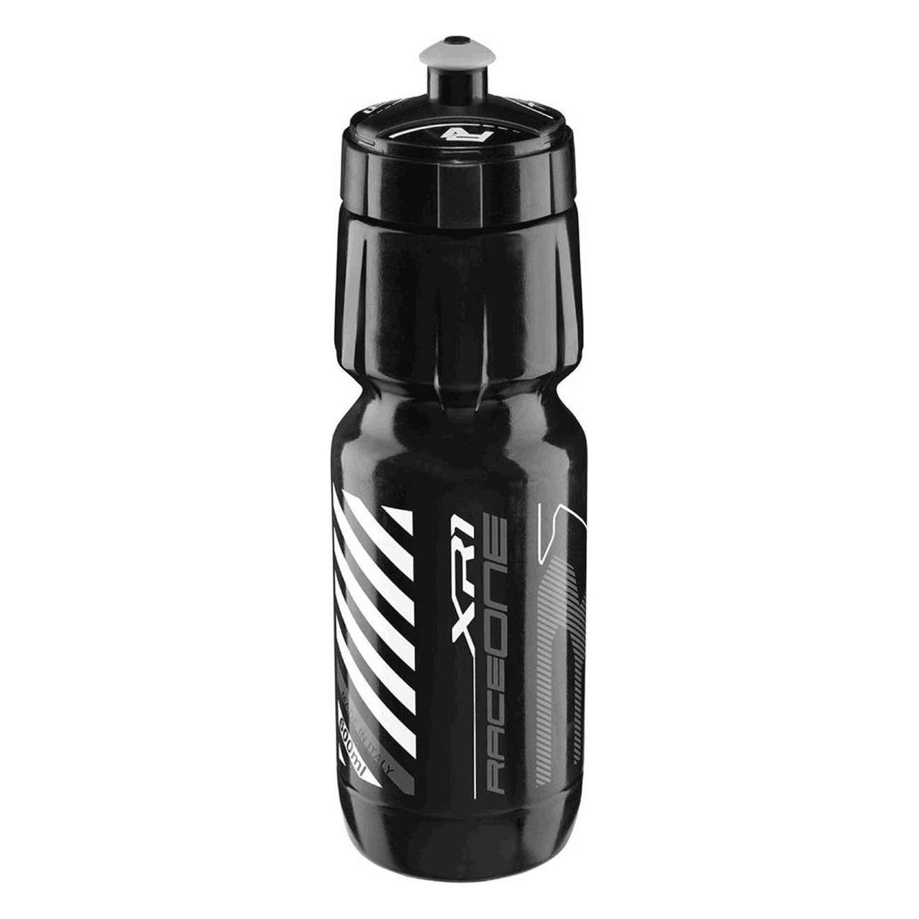 RaceOne XR1 750ml Sports Bottle Black/Silver - 1