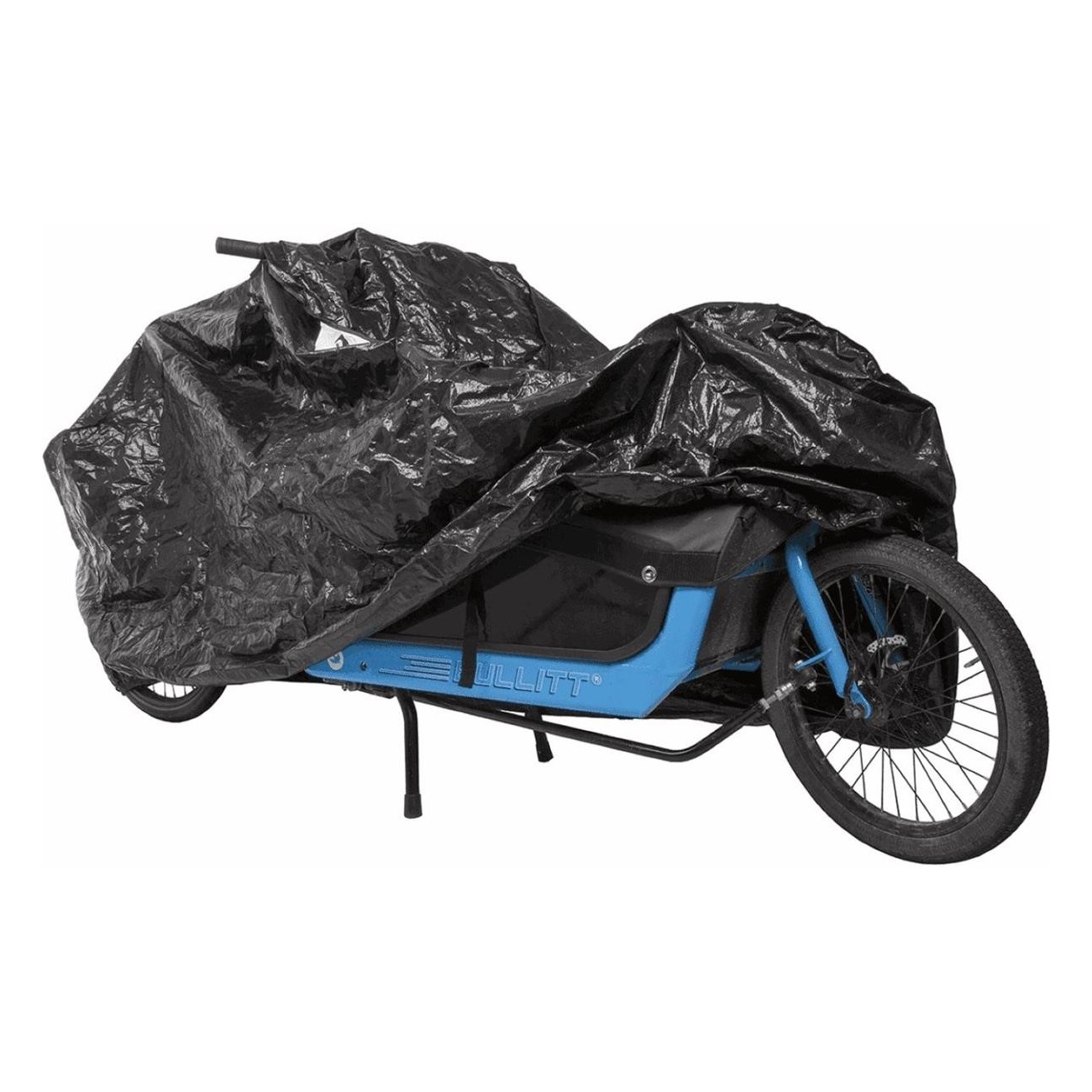 M-Wave Cargo Bike Cover 290x135x70 cm Black Durable Tarpaulin - 2