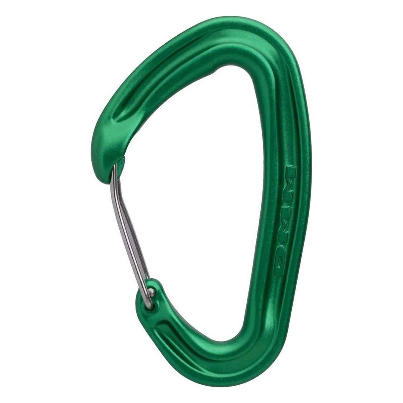 Alpha Wire Green Carabiner for Traditional Climbing - Ergonomic & Lightweight 36g - 1