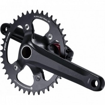 Gravel Crankset 1V 40T 172.5mm Black with Integrated Axle MVTEK, 850g - 1