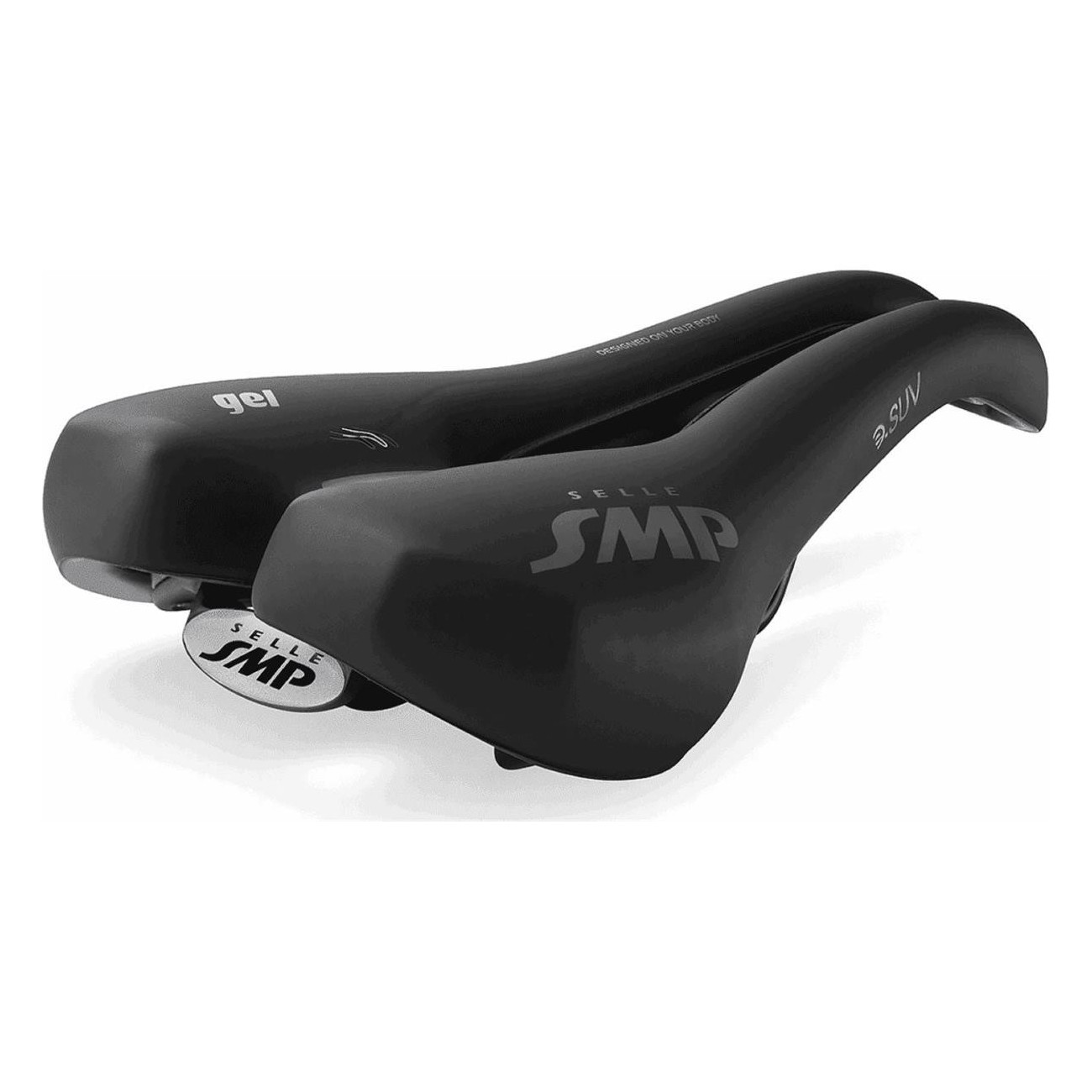 Gel Ergonomic Saddle for E-bike SUV, Black, 160x264 mm, 500g - 1