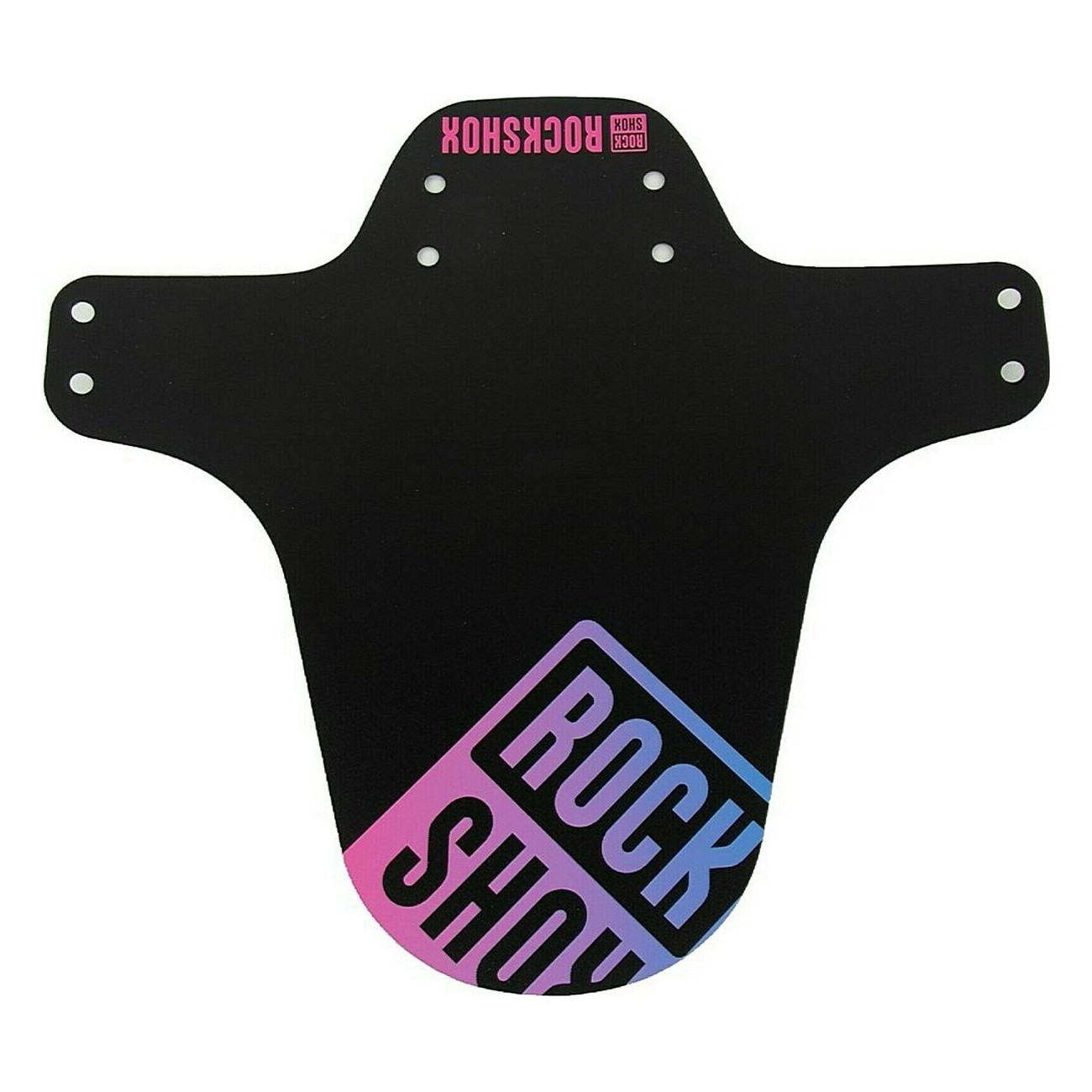 RockShox MTB Mudguard Black-Pink/Blue Gradient - Fork Protection & Custom Style - 1