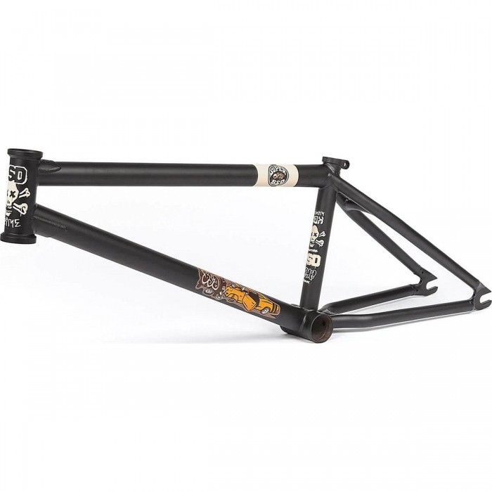 Grime 21.2' Black Frame in CrMo 4130 Sanko, Advanced Geometry for BMX 2022 - 1