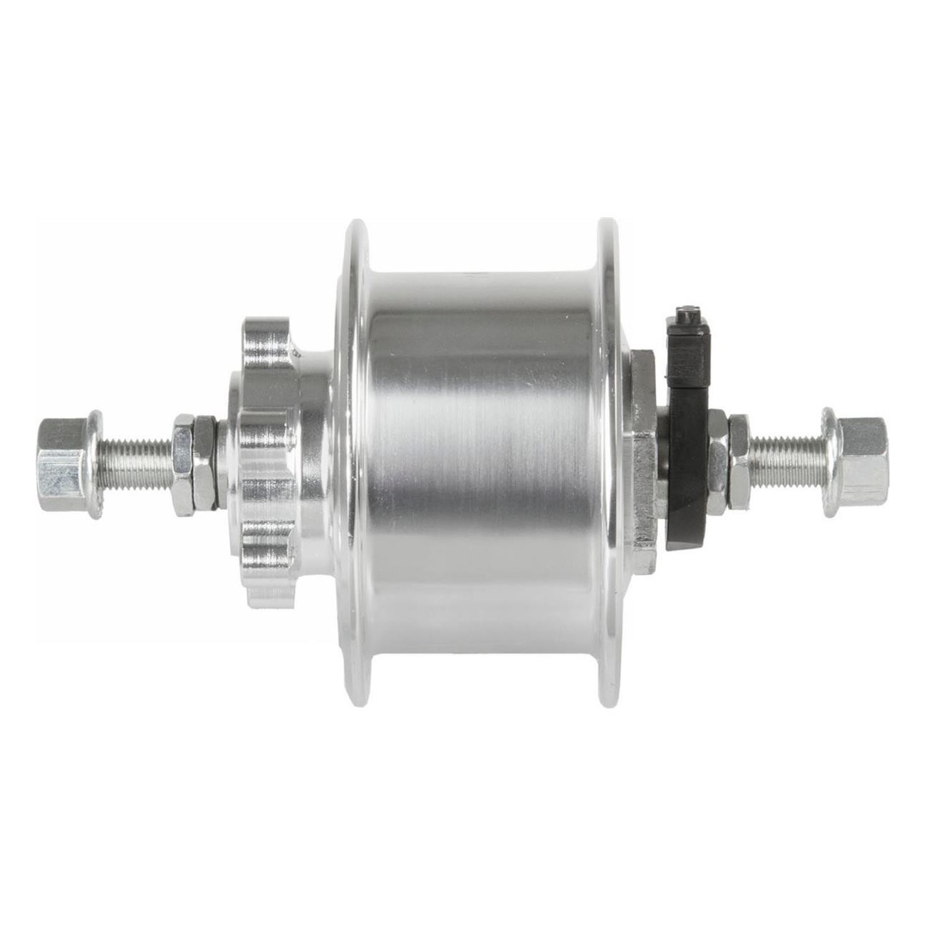 Dinamo de buje para freno de disco 100mm 36 agujeros 6V/3W plata con homologación alemana - 1