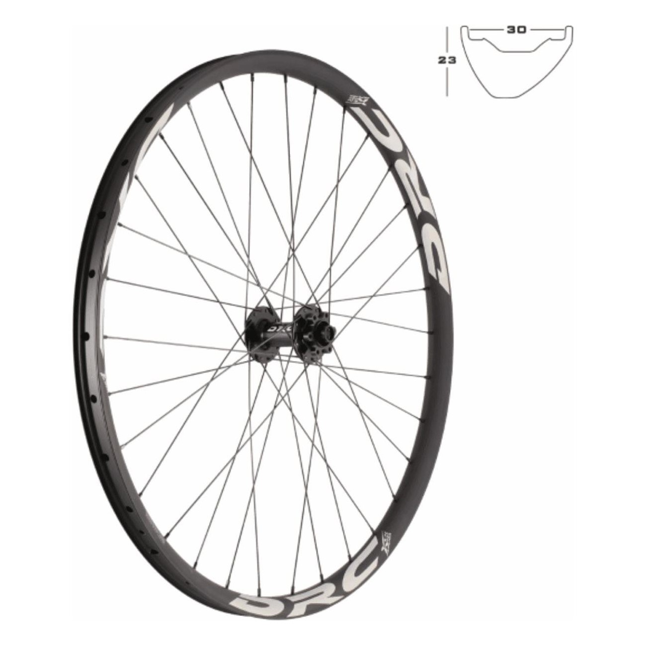 Roues Avant VTT 27.5' Tubeless Ready, Canal de 30mm, Disque, Enduro - 1