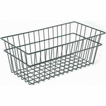 Black Iron Rear Basket for Bicycles 50x25x19 cm - 1