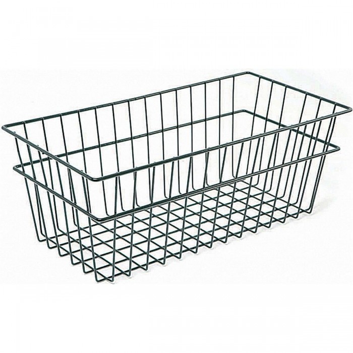 Black Iron Rear Basket for Bicycles 50x25x19 cm - 1