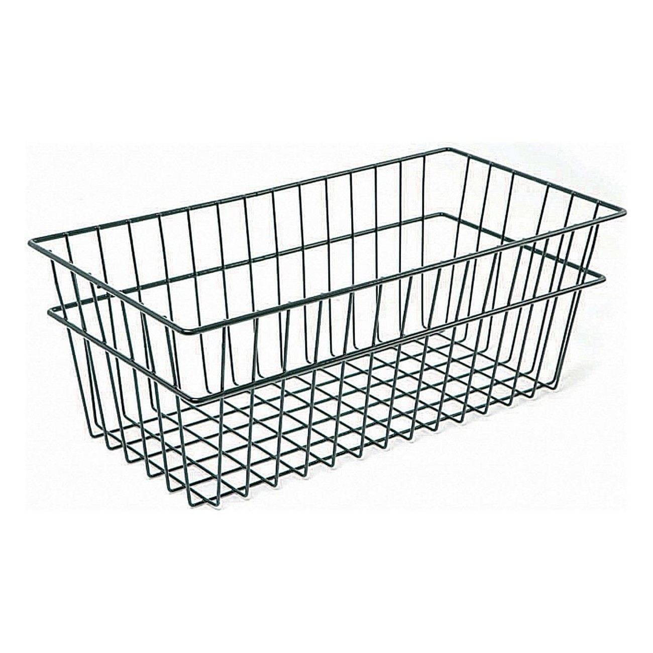 Black Iron Rear Basket for Bicycles 50x25x19 cm - 1