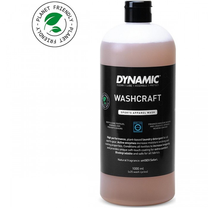 Dynamic Washcraft Cleaner 1 Liter - Plant-Based Detergent for Cycling Apparel - 1