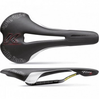 Selle Flite Flow Racing en Carbone 145x275mm, Noire, 176g - Légère et Performante - 1