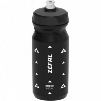 Sense Soft 650ml Black Polypropylene Bottle with Ergonomic Design - 1