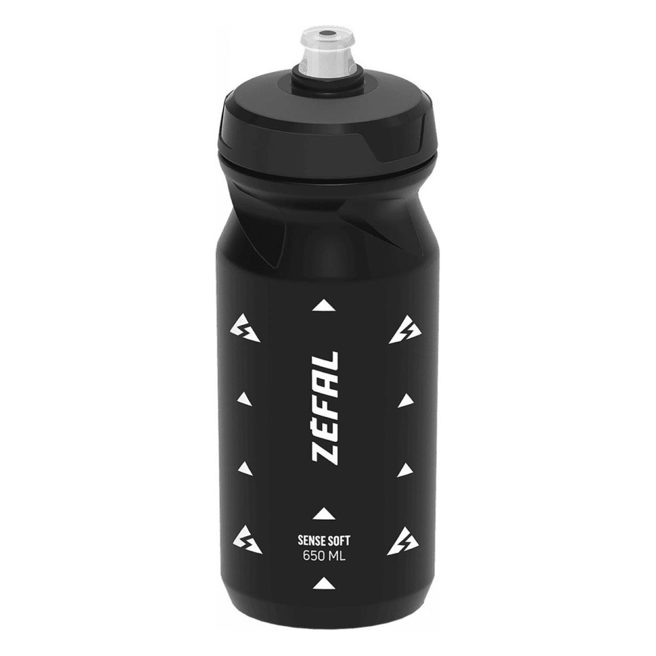 Sense Soft 650ml Black Polypropylene Bottle with Ergonomic Design - 1