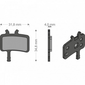 Plaquettes Sinterisées BRENTA pour Freins AVID Juicy 3/5/7/Carbon/Ultimate et BB7 - 1