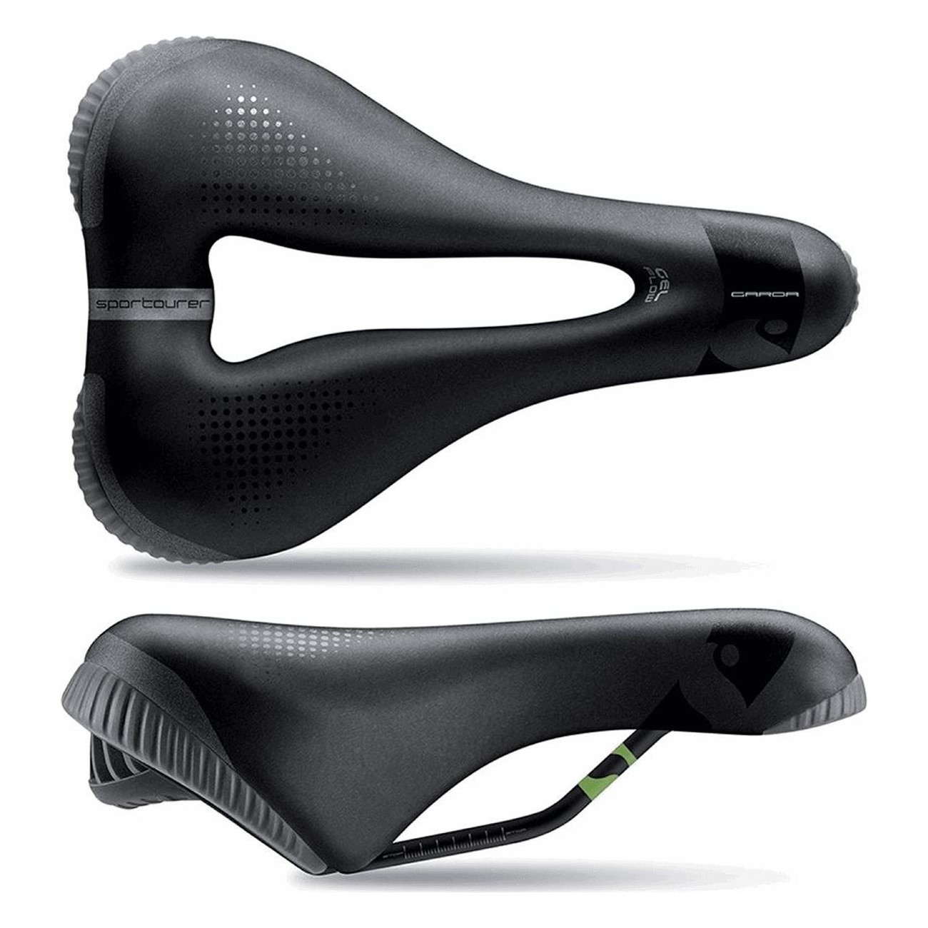 Selle GARDA Lady Gel Flow 172x255mm avec Revêtement Soft Touch et Gel, 550g - 1